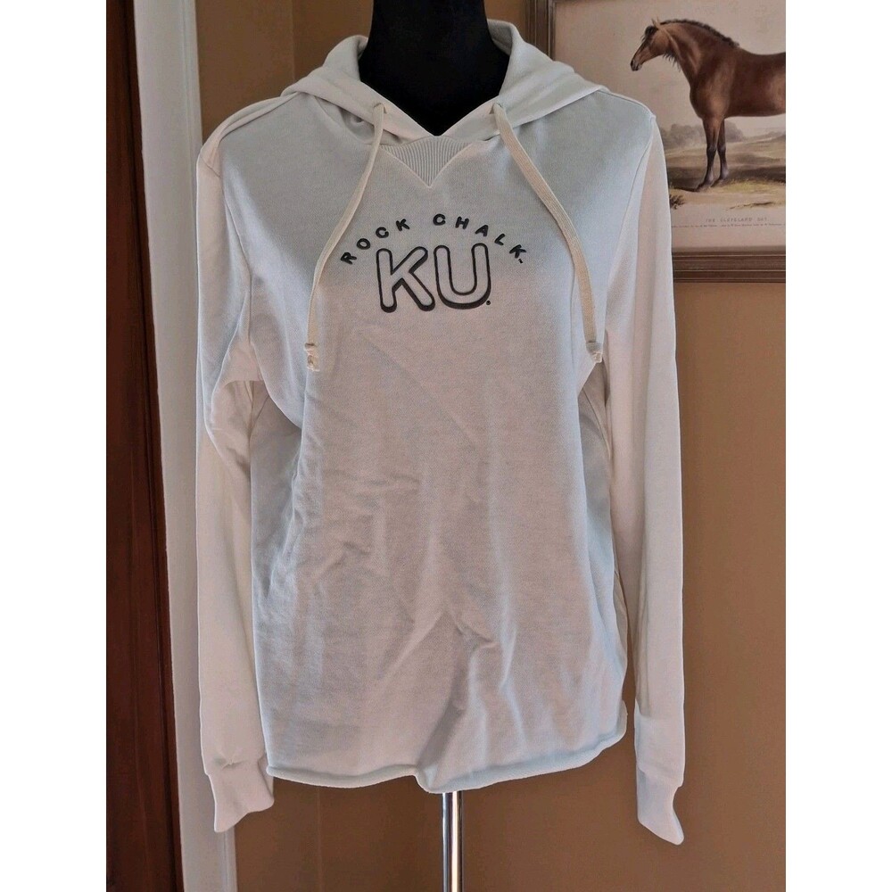 NWT women cream Ivory Colosseum Active University of Kansas Jayhawks (KU) light